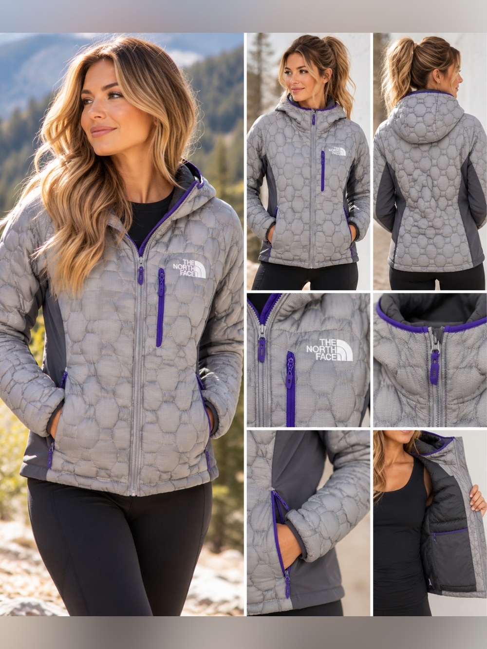 The North Face ThermoBall Hooded Hybrid Jacket – Women’s Large